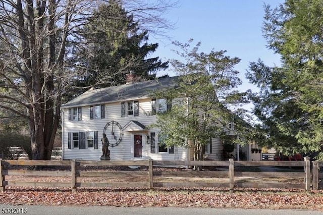 view of colonial inspired home