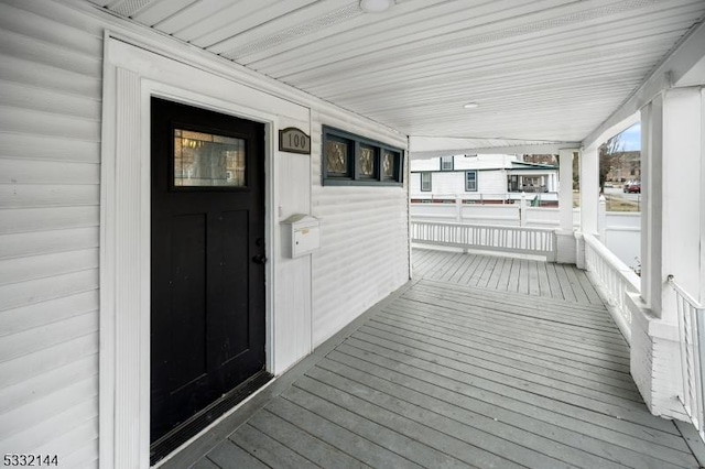 exterior space with a porch