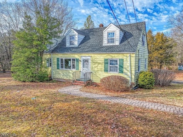 view of new england style home