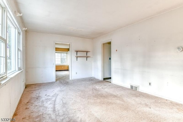 view of carpeted empty room