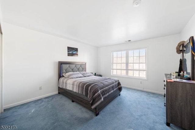 bedroom featuring carpet