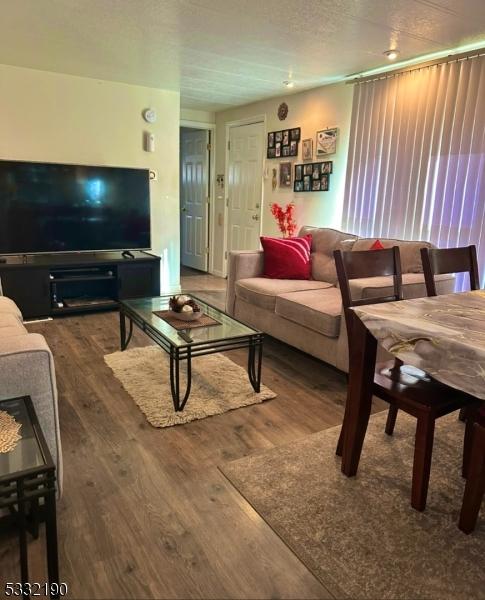 living room featuring hardwood / wood-style floors