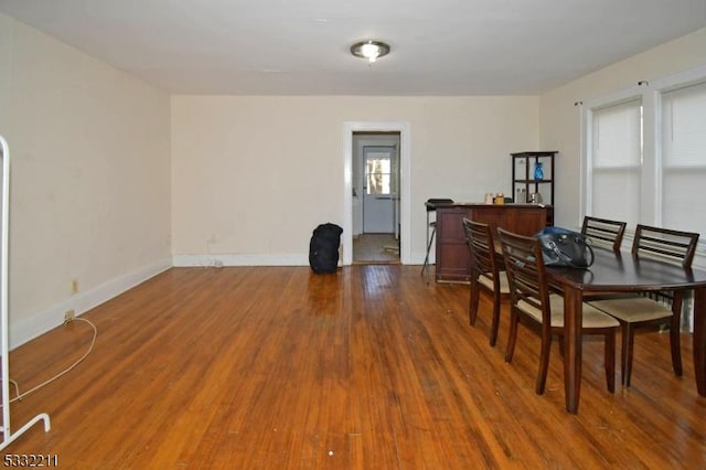 dining room featuring dark hardwood / wood-style floors