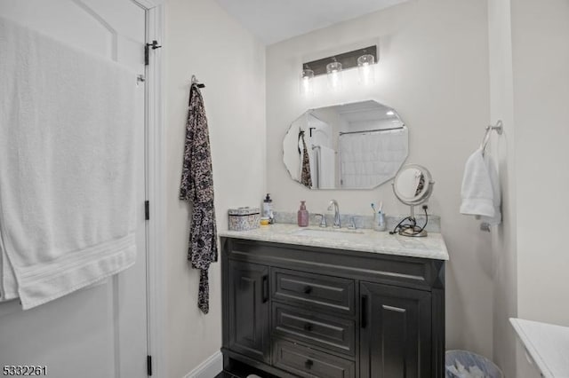 bathroom featuring vanity