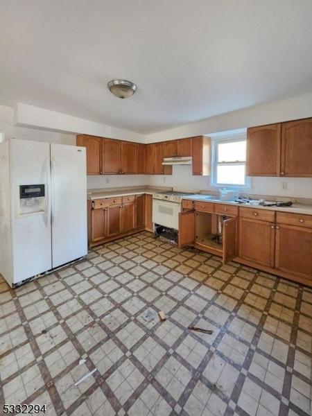 kitchen with white appliances