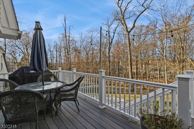 view of wooden terrace