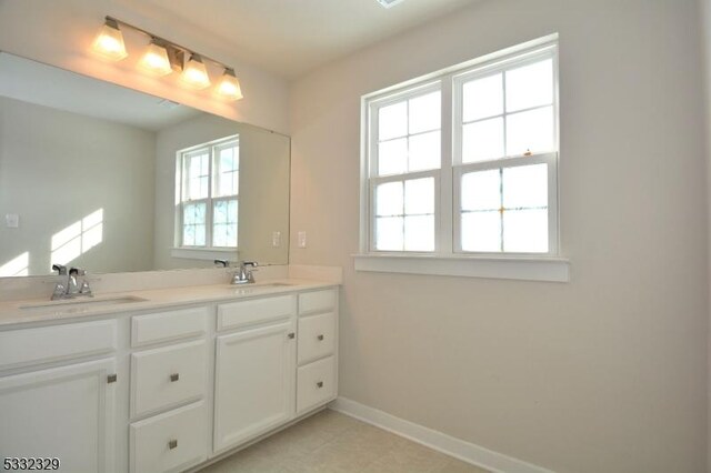 bathroom featuring vanity