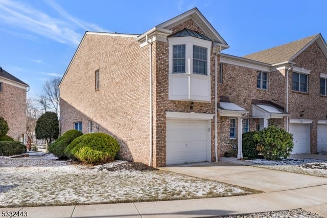 front of property featuring a garage