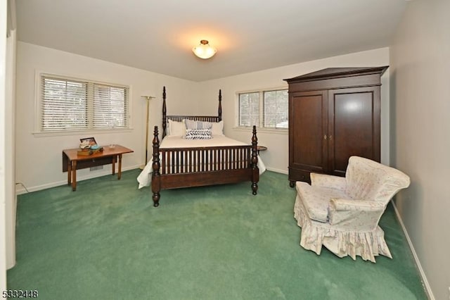 bedroom featuring carpet flooring