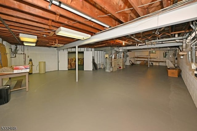 view of basement