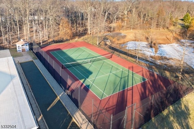 view of tennis court