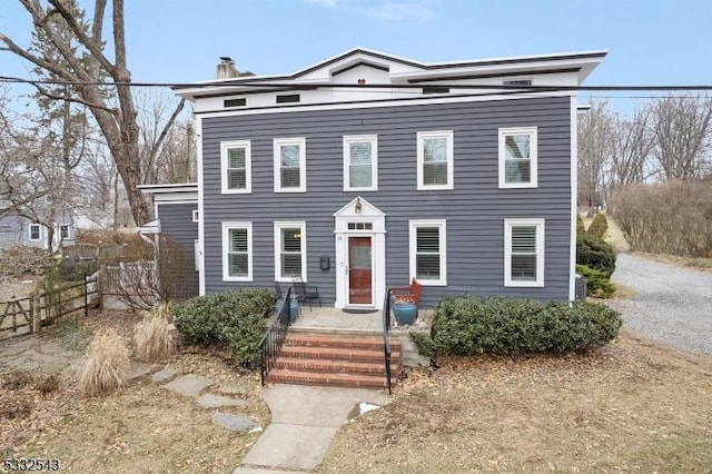 view of front of home