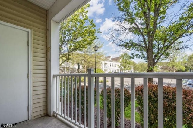 view of balcony