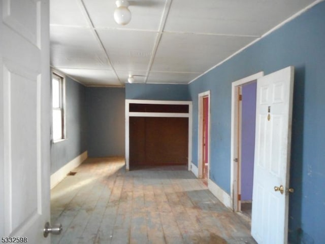 interior space with wood-type flooring