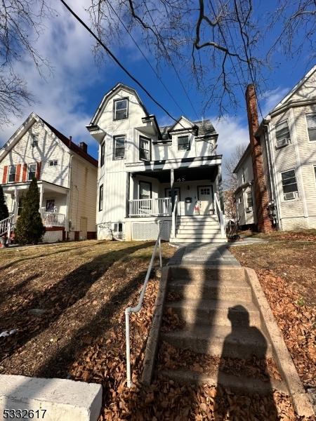 view of front of home with a porch