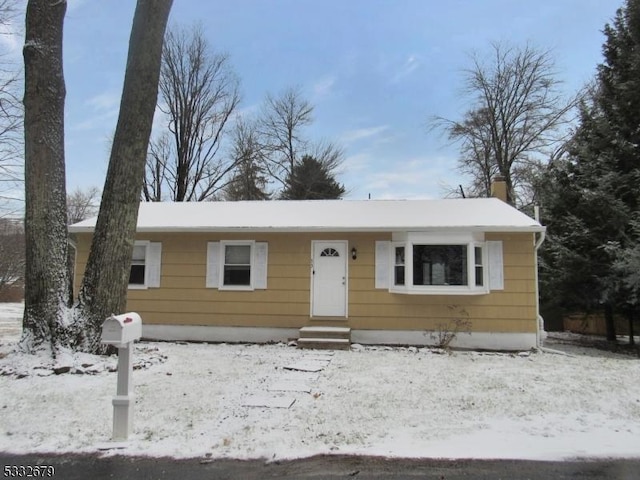 view of front of home