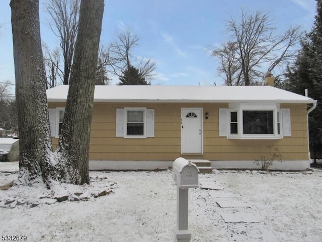 view of front of home