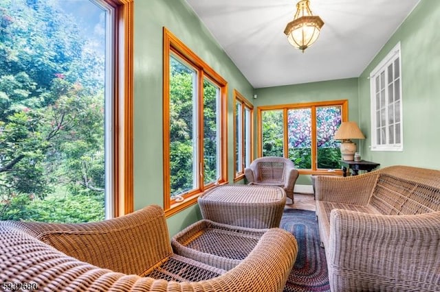 view of sunroom / solarium