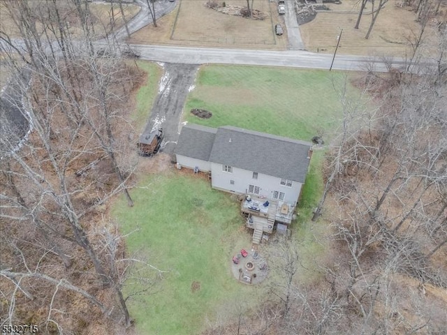 drone / aerial view featuring a rural view