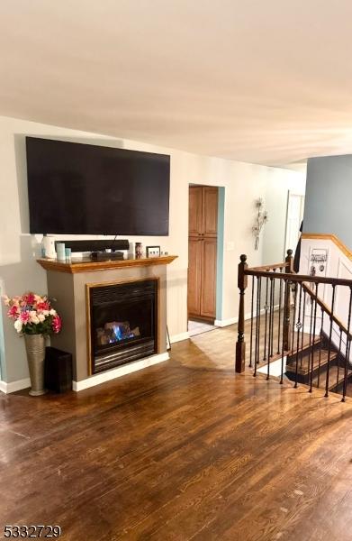 living room featuring hardwood / wood-style flooring