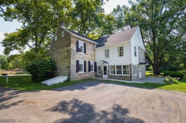 view of colonial-style house