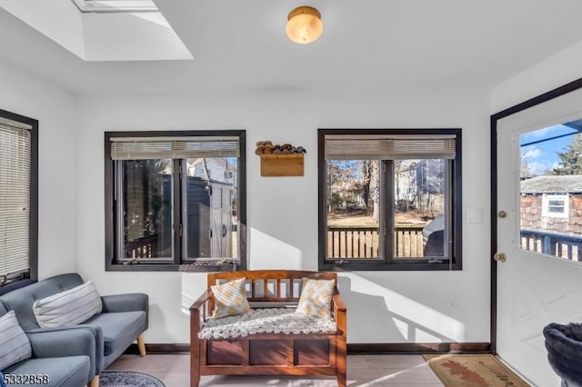 sunroom featuring a wealth of natural light