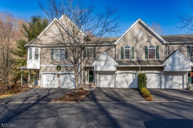 view of property with a garage