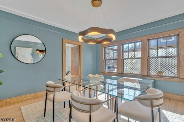 dining room featuring hardwood / wood-style floors