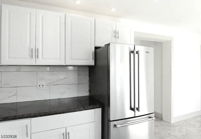 1041 County Road 519, Kingwood Twp, NJ 08825 - kitchen with white cabinets and high end refrigerator