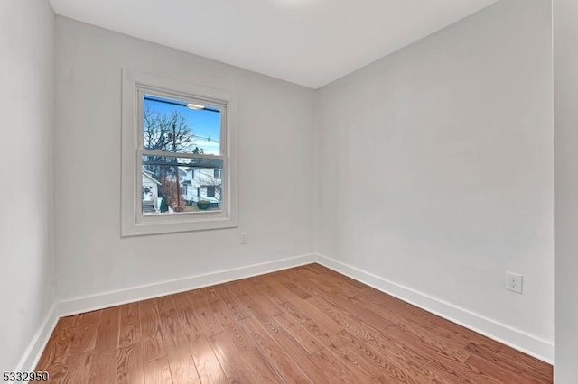 empty room featuring light hardwood / wood-style floors