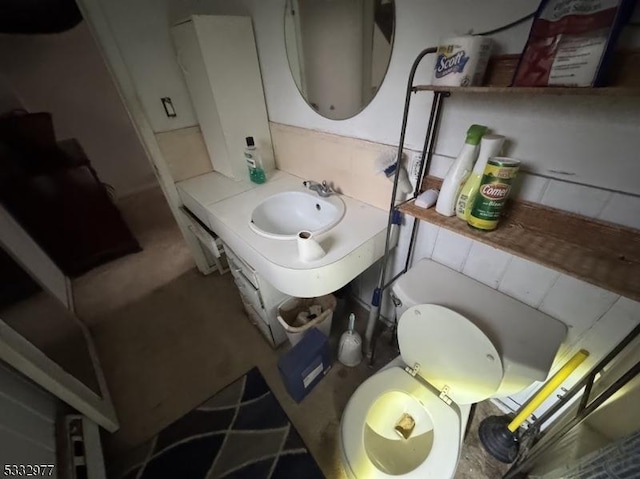 bathroom with toilet