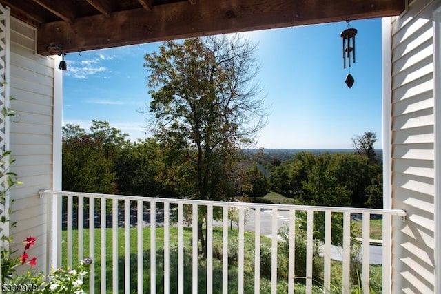 view of balcony