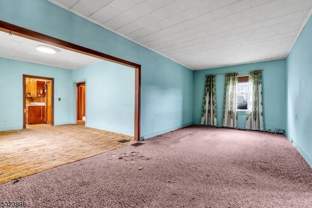 view of carpeted empty room