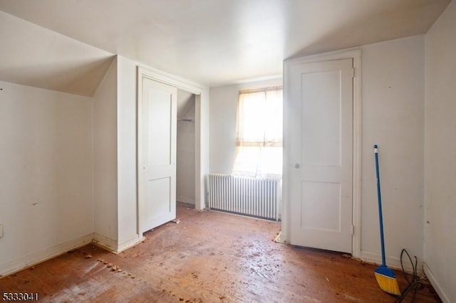 bonus room with radiator