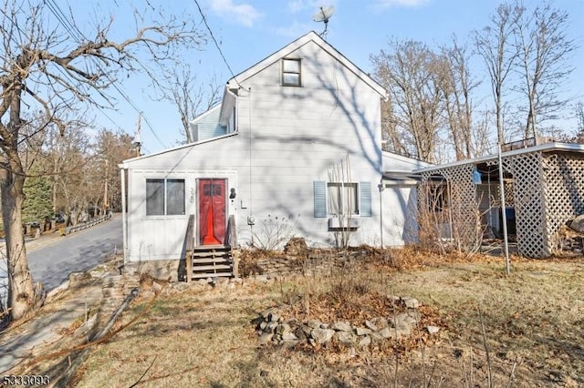 view of rear view of property