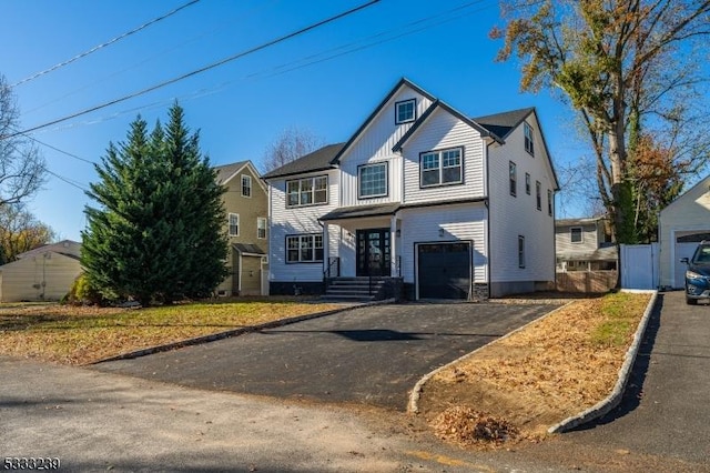 front facade featuring a garage