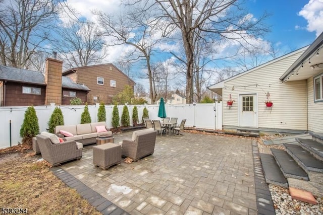 view of patio / terrace with outdoor lounge area