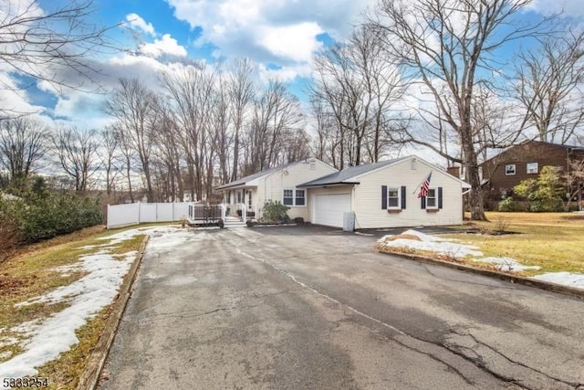 view of home's exterior with a garage