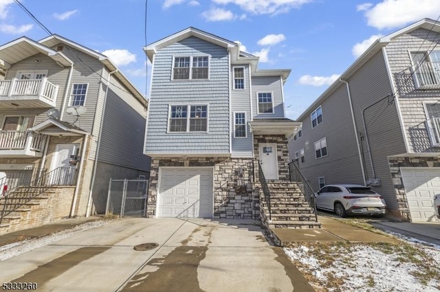 view of front of house featuring a garage