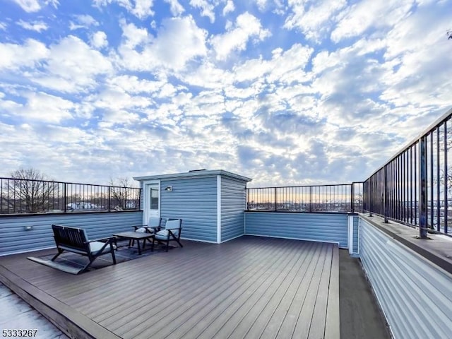 view of wooden terrace