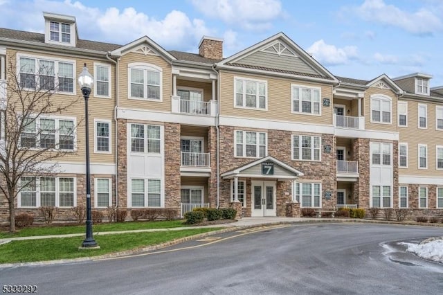 multi unit property featuring french doors