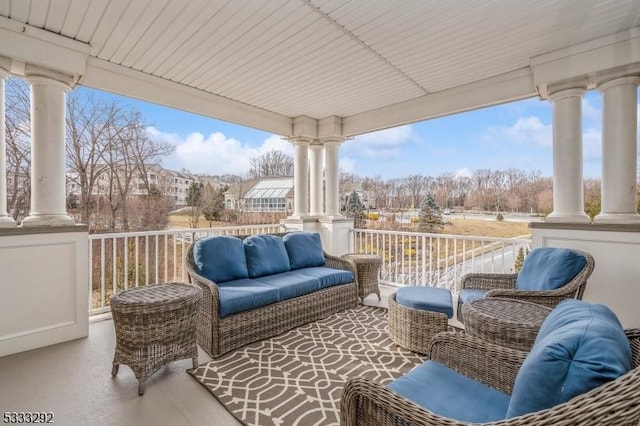 exterior space featuring a porch