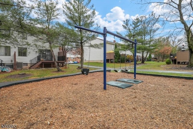 view of jungle gym