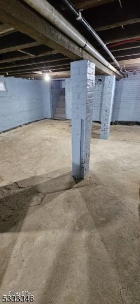 view of basement