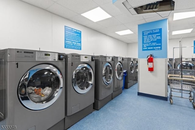 laundry area with washer and clothes dryer