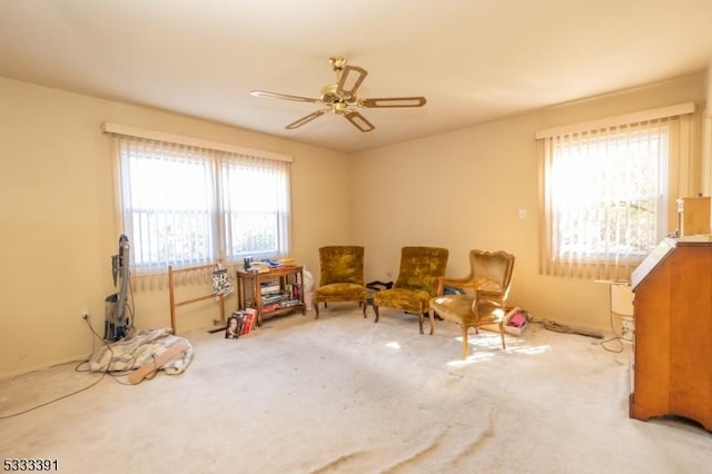 4 Webster Rd, Franklin Twp, NJ 08873 - sitting room with ceiling fan and carpet