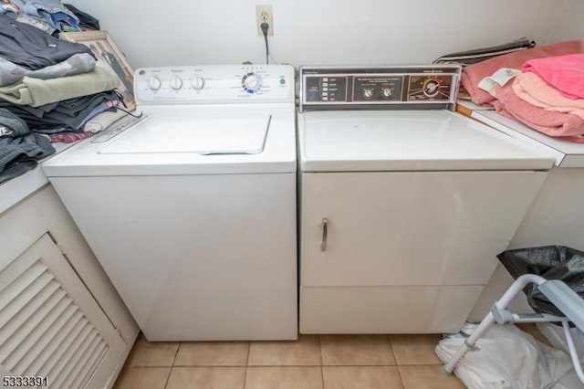 4 Webster Rd, Franklin Twp, NJ 08873 - laundry area with separate washer and dryer and light tile patterned floors