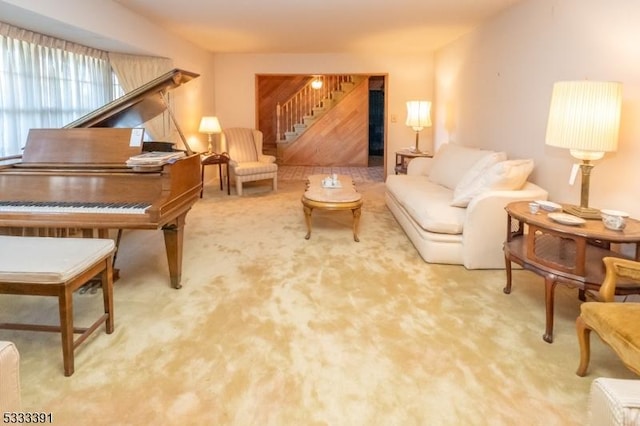 4 Webster Rd, Franklin Twp, NJ 08873 - sitting room with stairs and carpet