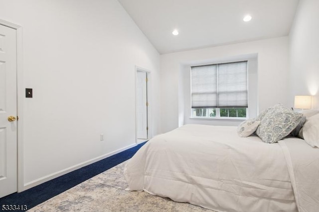 30 Stirrup Ln, Raritan Twp, NJ 08822 - bedroom featuring lofted ceiling, recessed lighting, and baseboards