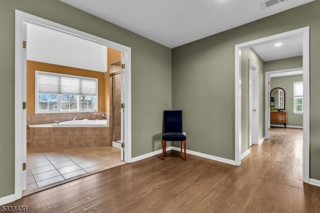 interior space featuring hardwood / wood-style floors